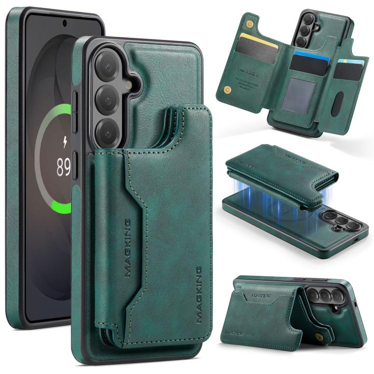 MAGKING K3 Series MagSafe RFID Card Bag Detachable Phone Case, For Samsung Galaxy S26+ 5G, For Samsung Galaxy S26 Ultra 5G, For Samsung Galaxy S26 5G, For Samsung Galaxy S25 FE 5G, For Samsung Galaxy S25 Edge 5G, For Samsung Galaxy S25 5G              ...