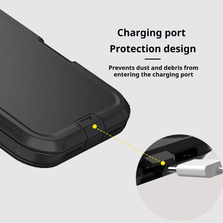 Kalebol Shockproof PC Hybrid TPU Phone Case with Back Clip