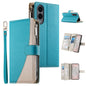 Stitching Multi-card Zipper Wallet Leather Phone Case with Short Strap, For Galaxy S26 FE 5G, For Samsung Galaxy S26+ 5G, For Samsung Galaxy S26 Edge 5G, For Samsung Galaxy S26 Ultra 5G, For Samsung Galaxy S26 5G, For Samsung Galaxy S25 FE 5G          ...