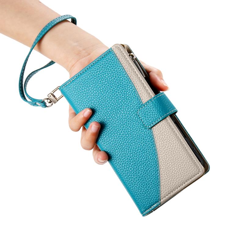 Stitching Multi-card Zipper Wallet Leather Phone Case with Short Strap, For Samsung Galaxy S24+ 5G / S25+ 5G, For Samsung Galaxy S25 Ultra 5G, For Samsung Galaxy S24 FE 5G, For Samsung Galaxy S24 Ultra 5G, For Samsung Galaxy S23 FE 5G                  ...