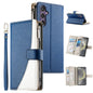 Stitching Multi-card Zipper Wallet Leather Phone Case with Short Strap, For Galaxy S26 FE 5G, For Samsung Galaxy S26+ 5G, For Samsung Galaxy S26 Edge 5G, For Samsung Galaxy S26 Ultra 5G, For Samsung Galaxy S26 5G, For Samsung Galaxy S25 FE 5G          ...