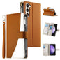 Stitching Multi-card Zipper Wallet Leather Phone Case with Short Strap, For Samsung Galaxy S24+ 5G / S25+ 5G, For Samsung Galaxy S25 Ultra 5G, For Samsung Galaxy S24 FE 5G, For Samsung Galaxy S24 Ultra 5G, For Samsung Galaxy S23 FE 5G                  ...