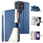 Stitching Multi-card Zipper Wallet Leather Phone Case with Short Strap, For Samsung Galaxy S24+ 5G / S25+ 5G, For Samsung Galaxy S25 Ultra 5G, For Samsung Galaxy S24 FE 5G, For Samsung Galaxy S24 Ultra 5G, For Samsung Galaxy S23 FE 5G                  ...