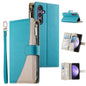 Stitching Multi-card Zipper Wallet Leather Phone Case with Short Strap, For Samsung Galaxy S24+ 5G / S25+ 5G, For Samsung Galaxy S25 Ultra 5G, For Samsung Galaxy S24 FE 5G, For Samsung Galaxy S24 Ultra 5G, For Samsung Galaxy S23 FE 5G                  ...