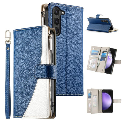 Stitching Multi-card Zipper Wallet Leather Phone Case with Short Strap, For Samsung Galaxy S24+ 5G / S25+ 5G, For Samsung Galaxy S25 Ultra 5G, For Samsung Galaxy S24 FE 5G, For Samsung Galaxy S24 Ultra 5G, For Samsung Galaxy S23 FE 5G                  ...
