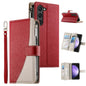 Stitching Multi-card Zipper Wallet Leather Phone Case with Short Strap, For Samsung Galaxy S24+ 5G / S25+ 5G, For Samsung Galaxy S25 Ultra 5G, For Samsung Galaxy S24 FE 5G, For Samsung Galaxy S24 Ultra 5G, For Samsung Galaxy S23 FE 5G                  ...