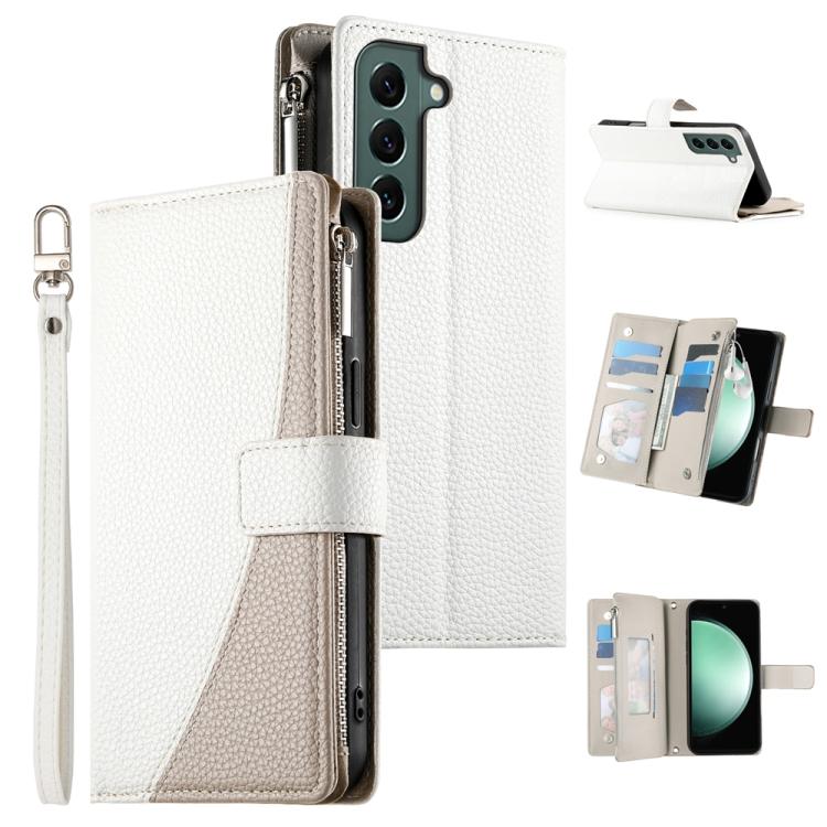 Stitching Multi-card Zipper Wallet Leather Phone Case with Short Strap, For Samsung Galaxy S20 FE, For Samsung Galaxy S22 Ultra 5G, For Samsung Galaxy S22+ 5G, For Samsung Galaxy S22 5G, For Samsung Galaxy S21 FE 5G, For Samsung Galaxy S21 5G          ...