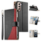 Stitching Multi-card Zipper Wallet Leather Phone Case with Short Strap, For Samsung Galaxy S20 FE, For Samsung Galaxy S22 Ultra 5G, For Samsung Galaxy S22+ 5G, For Samsung Galaxy S22 5G, For Samsung Galaxy S21 FE 5G, For Samsung Galaxy S21 5G          ...