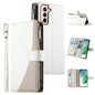 Stitching Multi-card Zipper Wallet Leather Phone Case with Short Strap, For Samsung Galaxy S20 FE, For Samsung Galaxy S22 Ultra 5G, For Samsung Galaxy S22+ 5G, For Samsung Galaxy S22 5G, For Samsung Galaxy S21 FE 5G, For Samsung Galaxy S21 5G          ...