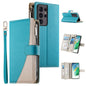 Stitching Multi-card Zipper Wallet Leather Phone Case with Short Strap, For Samsung Galaxy S20 FE, For Samsung Galaxy S22 Ultra 5G, For Samsung Galaxy S22+ 5G, For Samsung Galaxy S22 5G, For Samsung Galaxy S21 FE 5G, For Samsung Galaxy S21 5G          ...