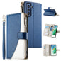 Stitching Multi-card Zipper Wallet Leather Phone Case with Short Strap, For Samsung Galaxy S20 FE, For Samsung Galaxy S22 Ultra 5G, For Samsung Galaxy S22+ 5G, For Samsung Galaxy S22 5G, For Samsung Galaxy S21 FE 5G, For Samsung Galaxy S21 5G          ...