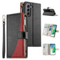 Stitching Multi-card Zipper Wallet Leather Phone Case with Short Strap, For Samsung Galaxy S20 FE, For Samsung Galaxy S22 Ultra 5G, For Samsung Galaxy S22+ 5G, For Samsung Galaxy S22 5G, For Samsung Galaxy S21 FE 5G, For Samsung Galaxy S21 5G          ...