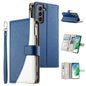 Stitching Multi-card Zipper Wallet Leather Phone Case with Short Strap, For Samsung Galaxy S20 FE, For Samsung Galaxy S22 Ultra 5G, For Samsung Galaxy S22+ 5G, For Samsung Galaxy S22 5G, For Samsung Galaxy S21 FE 5G, For Samsung Galaxy S21 5G          ...