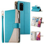 Stitching Multi-card Zipper Wallet Leather Phone Case with Short Strap, For Samsung Galaxy S20 Ultra, For Samsung Galaxy S20, For Samsung Galaxy S20+