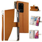 Stitching Multi-card Zipper Wallet Leather Phone Case with Short Strap, For Samsung Galaxy S20 Ultra, For Samsung Galaxy S20, For Samsung Galaxy S20+