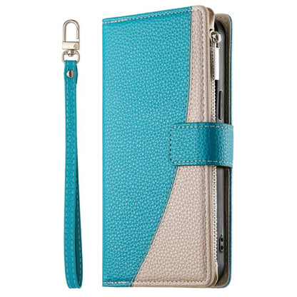 Stitching Multi-card Zipper Wallet Leather Phone Case with Short Strap, For Samsung Galaxy S20 FE, For Samsung Galaxy S22 Ultra 5G, For Samsung Galaxy S22+ 5G, For Samsung Galaxy S22 5G, For Samsung Galaxy S21 FE 5G, For Samsung Galaxy S21 5G          ...
