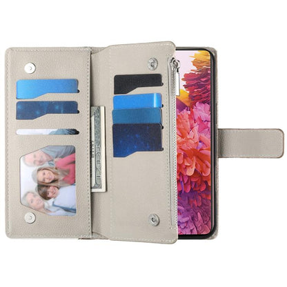 Stitching Multi-card Zipper Wallet Leather Phone Case with Short Strap, For Samsung Galaxy S20 FE, For Samsung Galaxy S22 Ultra 5G, For Samsung Galaxy S22+ 5G, For Samsung Galaxy S22 5G, For Samsung Galaxy S21 FE 5G, For Samsung Galaxy S21 5G          ...
