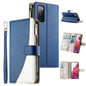 Stitching Multi-card Zipper Wallet Leather Phone Case with Short Strap, For Samsung Galaxy S20 FE, For Samsung Galaxy S22 Ultra 5G, For Samsung Galaxy S22+ 5G, For Samsung Galaxy S22 5G, For Samsung Galaxy S21 FE 5G, For Samsung Galaxy S21 5G          ...