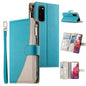 Stitching Multi-card Zipper Wallet Leather Phone Case with Short Strap, For Samsung Galaxy S20 Ultra, For Samsung Galaxy S20, For Samsung Galaxy S20+