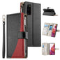 Stitching Multi-card Zipper Wallet Leather Phone Case with Short Strap, For Samsung Galaxy S20 Ultra, For Samsung Galaxy S20, For Samsung Galaxy S20+