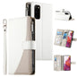 Stitching Multi-card Zipper Wallet Leather Phone Case with Short Strap, For Samsung Galaxy S20 Ultra, For Samsung Galaxy S20, For Samsung Galaxy S20+