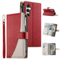 Stitching Multi-card Zipper Wallet Leather Phone Case with Short Strap, For Galaxy S26 FE 5G, For Samsung Galaxy S26+ 5G, For Samsung Galaxy S26 Edge 5G, For Samsung Galaxy S26 Ultra 5G, For Samsung Galaxy S26 5G, For Samsung Galaxy S25 FE 5G          ...