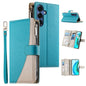 Stitching Multi-card Zipper Wallet Leather Phone Case with Short Strap, For Galaxy S26 FE 5G, For Samsung Galaxy S26+ 5G, For Samsung Galaxy S26 Edge 5G, For Samsung Galaxy S26 Ultra 5G, For Samsung Galaxy S26 5G, For Samsung Galaxy S25 FE 5G          ...