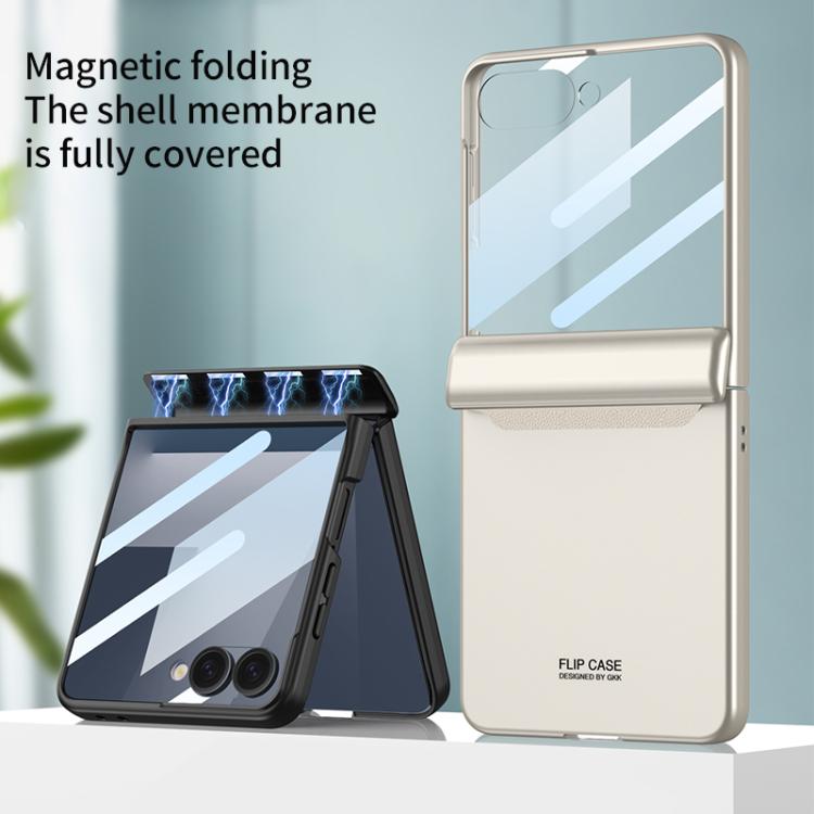 GKK Integrated HD Film Magnetic Full Coverage Flip Phone Case