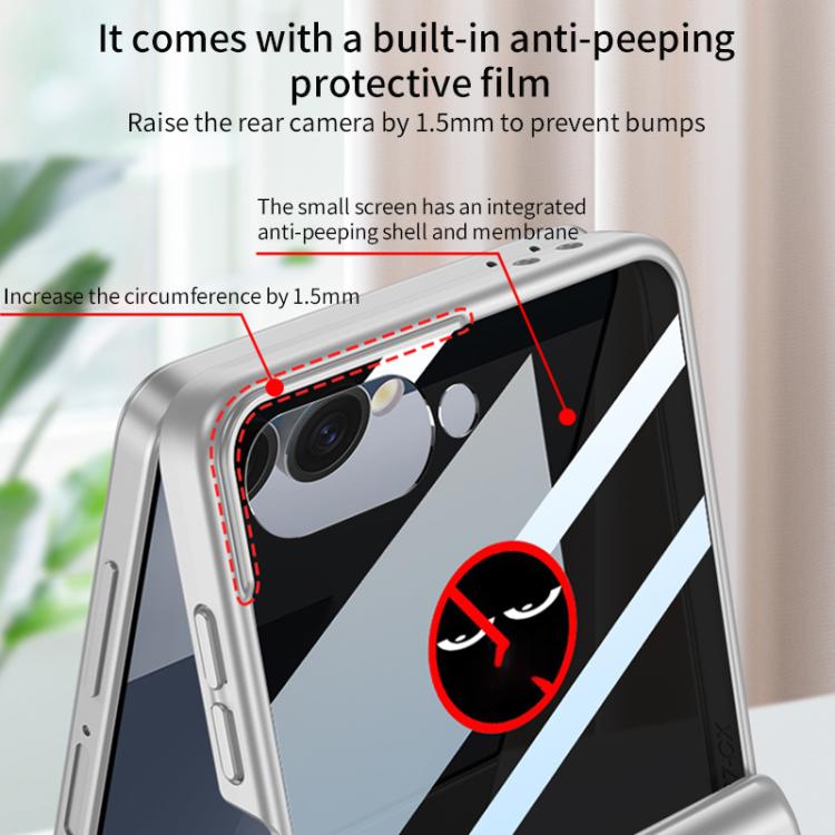 GKK Integrated Privacy Film Magnetic Full Coverage Flip Phone Case