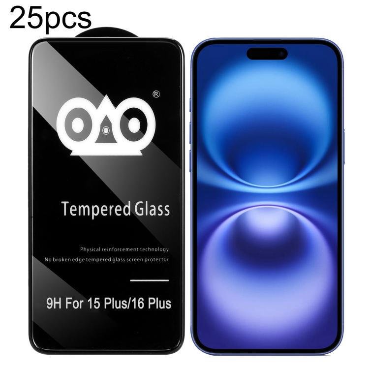 25pcs Shockproof Anti-breaking Edge Airbag Tempered Glass Film