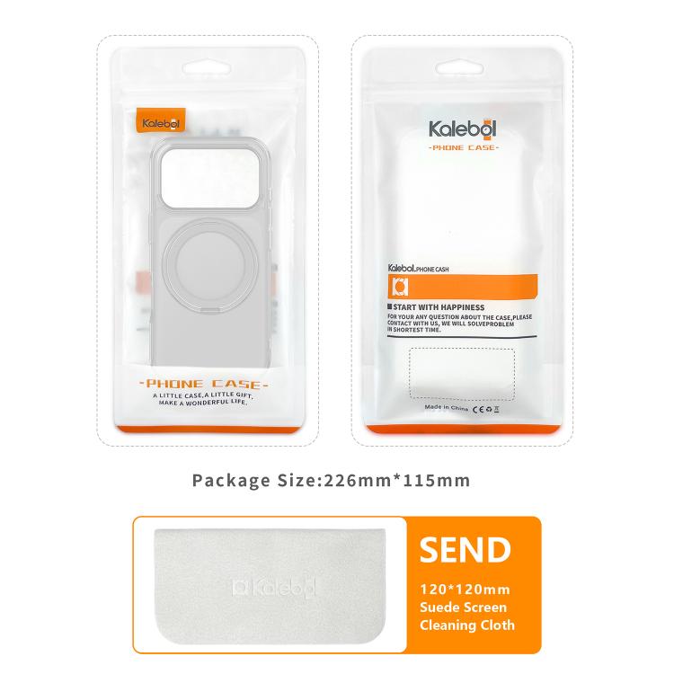 Kalebol Frosted MagSafe Holder Acrylic Hybrid TPU Phone Case