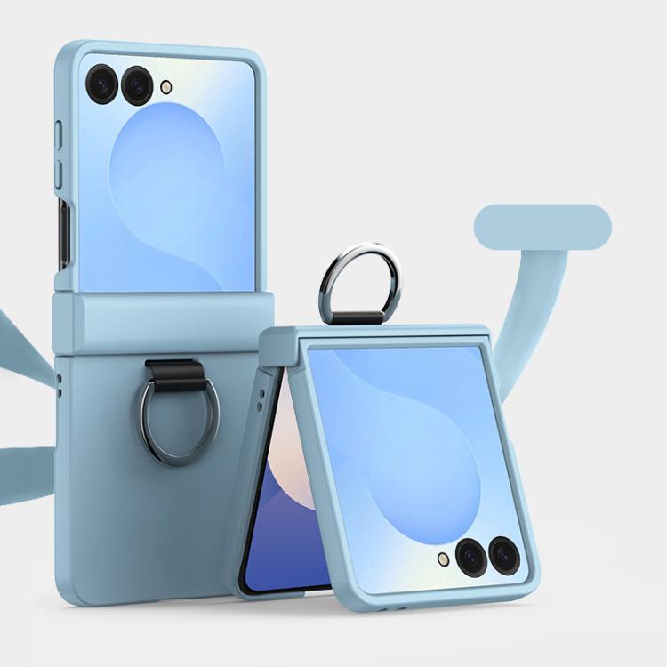 Three Parts PC Skin Feel Shockproof Phone Case with Ring