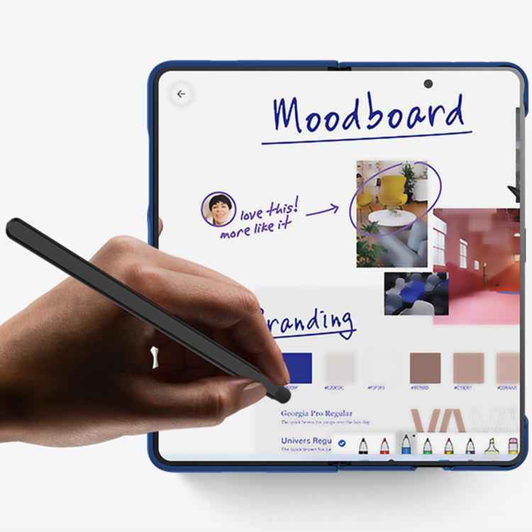 Integrated Skin Feel PC Phone Case with Pen / Pen Box, For Samsung Galaxy Z Fold7 5G