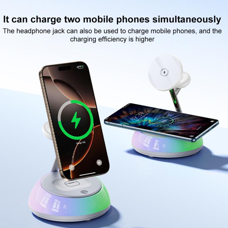 Yesido DS31 3-in-1 Magnetic Wireless Charging Stand with RGB Light