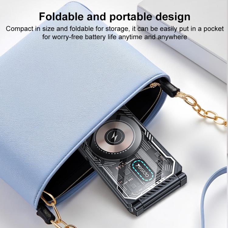 Yesido DS25 3-in-1 Foldable Magnetic Wireless Charging Station