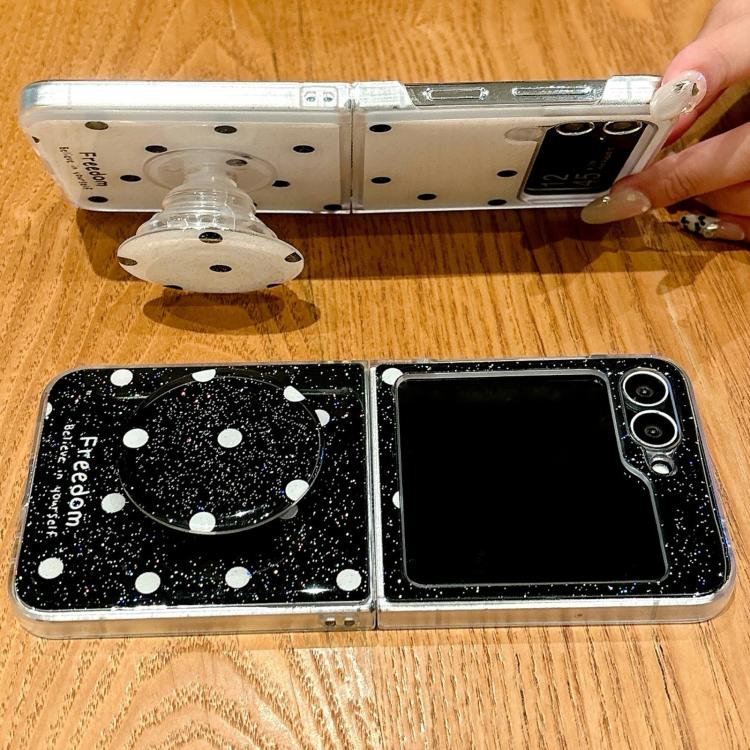 Glitter Powder Dots Pattern Phone Case with Holder