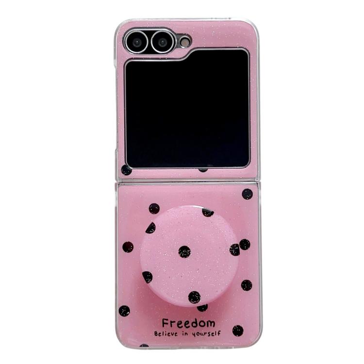 Glitter Powder Dots Pattern Phone Case with Holder