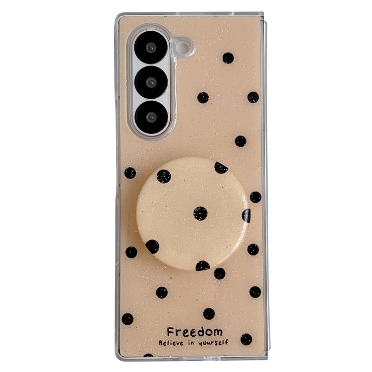 Glitter Powder Dots Pattern Phone Case with Holder