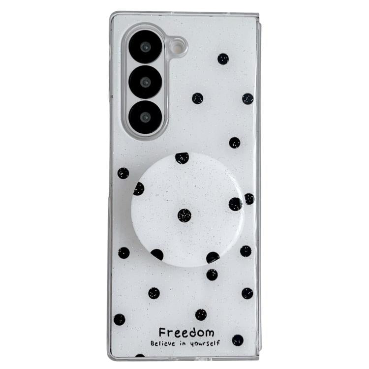 Glitter Powder Dots Pattern Phone Case with Holder