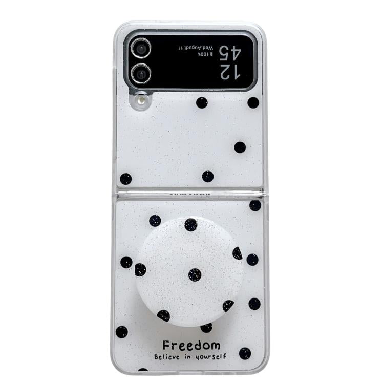 Glitter Powder Dots Pattern Phone Case with Holder