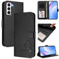 Litter Panda Embossing RFID Leather Phone Case with Lanyard, For Samsung Galaxy S22 Ultra 5G, For Samsung Galaxy S22+ 5G, For Samsung Galaxy S22 5G, For Samsung Galaxy S21 FE 5G, For Samsung Galaxy S21 5G, For Samsung Galaxy S21+ 5G                    ...