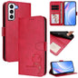 Litter Panda Embossing RFID Leather Phone Case with Lanyard, For Samsung Galaxy S22 Ultra 5G, For Samsung Galaxy S22+ 5G, For Samsung Galaxy S22 5G, For Samsung Galaxy S21 FE 5G, For Samsung Galaxy S21 5G, For Samsung Galaxy S21+ 5G                    ...