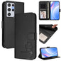 Litter Panda Embossing RFID Leather Phone Case with Lanyard, For Samsung Galaxy S22 Ultra 5G, For Samsung Galaxy S22+ 5G, For Samsung Galaxy S22 5G, For Samsung Galaxy S21 FE 5G, For Samsung Galaxy S21 5G, For Samsung Galaxy S21+ 5G                    ...