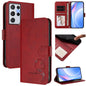 Litter Panda Embossing RFID Leather Phone Case with Lanyard, For Samsung Galaxy S22 Ultra 5G, For Samsung Galaxy S22+ 5G, For Samsung Galaxy S22 5G, For Samsung Galaxy S21 FE 5G, For Samsung Galaxy S21 5G, For Samsung Galaxy S21+ 5G                    ...