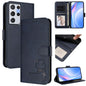 Litter Panda Embossing RFID Leather Phone Case with Lanyard, For Samsung Galaxy S22 Ultra 5G, For Samsung Galaxy S22+ 5G, For Samsung Galaxy S22 5G, For Samsung Galaxy S21 FE 5G, For Samsung Galaxy S21 5G, For Samsung Galaxy S21+ 5G                    ...