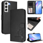 Litter Panda Embossing RFID Leather Phone Case with Lanyard, For Samsung Galaxy S22 Ultra 5G, For Samsung Galaxy S22+ 5G, For Samsung Galaxy S22 5G, For Samsung Galaxy S21 FE 5G, For Samsung Galaxy S21 5G, For Samsung Galaxy S21+ 5G                    ...