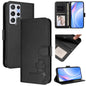 Litter Panda Embossing RFID Leather Phone Case with Lanyard, For Samsung Galaxy S22 Ultra 5G, For Samsung Galaxy S22+ 5G, For Samsung Galaxy S22 5G, For Samsung Galaxy S21 FE 5G, For Samsung Galaxy S21 5G, For Samsung Galaxy S21+ 5G                    ...