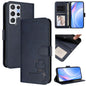 Litter Panda Embossing RFID Leather Phone Case with Lanyard, For Samsung Galaxy S22 Ultra 5G, For Samsung Galaxy S22+ 5G, For Samsung Galaxy S22 5G, For Samsung Galaxy S21 FE 5G, For Samsung Galaxy S21 5G, For Samsung Galaxy S21+ 5G                    ...