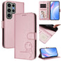 Litter Panda Embossing RFID Leather Phone Case with Lanyard, For Samsung Galaxy S25 Ultra 5G, For Samsung Galaxy S24 FE 5G, For Samsung Galaxy S24 Ultra 5G, For Samsung Galaxy S23 FE 5G, For Samsung Galaxy S23 Ultra 5G, For Samsung Galaxy S23+ 5G      ...