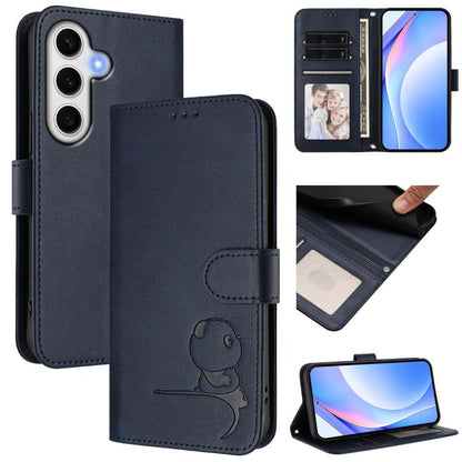 Litter Panda Embossing RFID Leather Phone Case with Lanyard, For Samsung Galaxy S25 Ultra 5G, For Samsung Galaxy S24 FE 5G, For Samsung Galaxy S24 Ultra 5G, For Samsung Galaxy S23 FE 5G, For Samsung Galaxy S23 Ultra 5G, For Samsung Galaxy S23+ 5G      ...